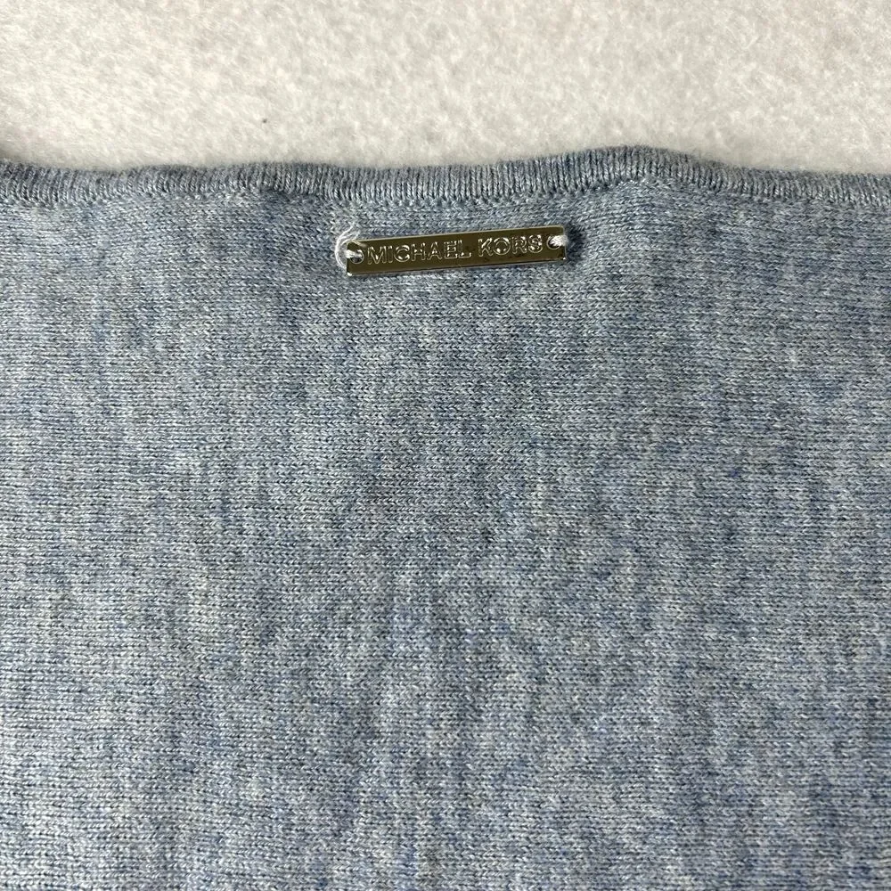Michael Michael Kors Sweater Womens Small Blue Tunic Soft‎ Pullover